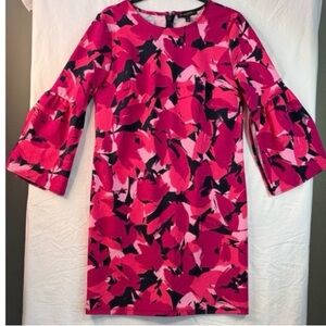 Banana Republic Fuchsia and Navy Floral Dress